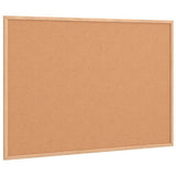 Vidaxl kurkbord met massief grenenhouten frame 80x55 cm