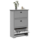Vidaxx étagère à chaussures bodo 80x35x118 cm gris