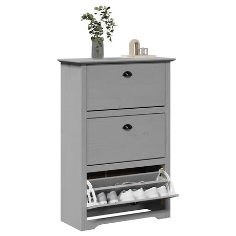 Vidaxx étagère à chaussures bodo 80x35x118 cm gris