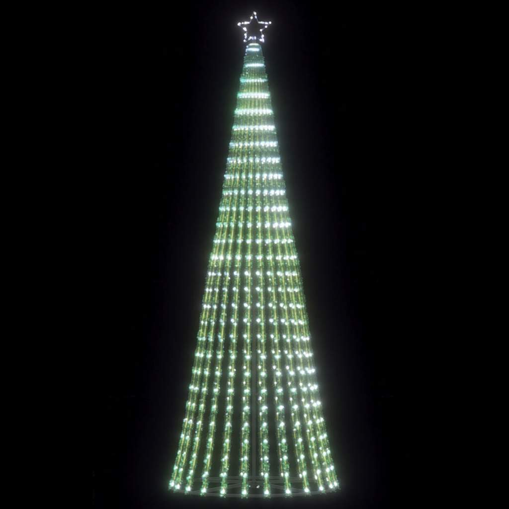 Vidaxxl Sapin de Noël LED 475 LED blanc froid 247 cm