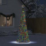 VidaXL Cône lumineux 475 LED multicolores 247 cm