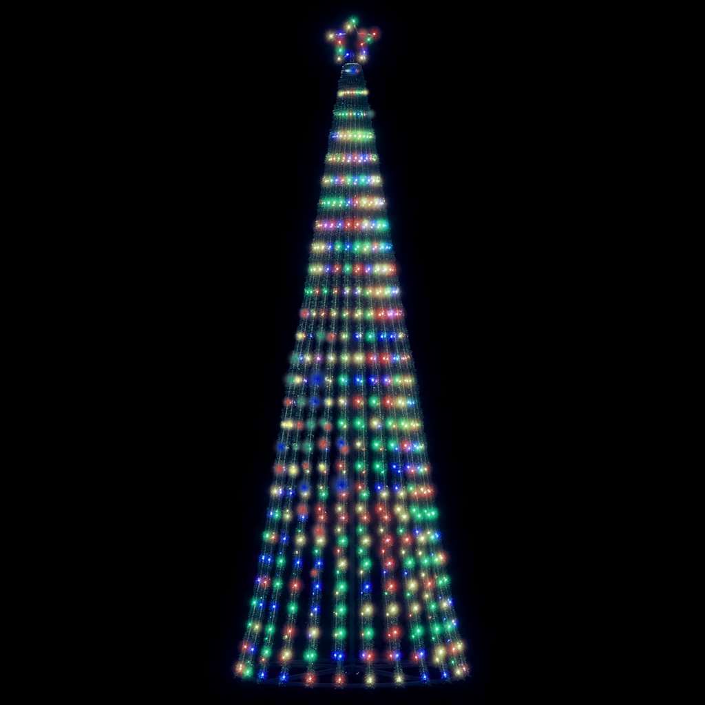 VidaXL Cône lumineux 475 LED multicolores 247 cm