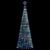 VidaXL Cône lumineux 475 LED multicolores 247 cm