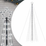 VidaXL Cône lumineux avec piquets de terre 1534 LED blanc froid 500 cm