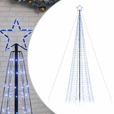 Vidaxxl Sapin de Noël LED avec piquets 1534 LED 500 cm bleu