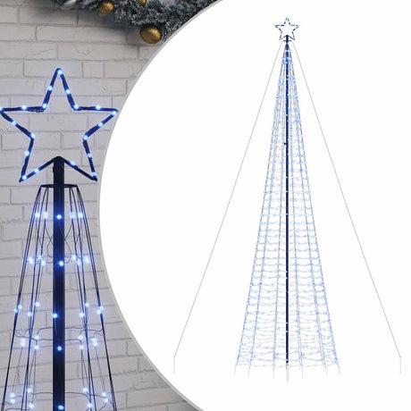 Vidaxxl Sapin de Noël LED avec piquets 1534 LED 500 cm bleu