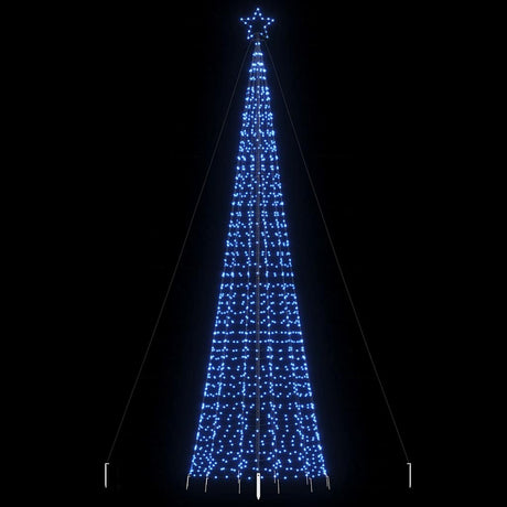 Vidaxxl Sapin de Noël LED avec piquets 1534 LED 500 cm bleu