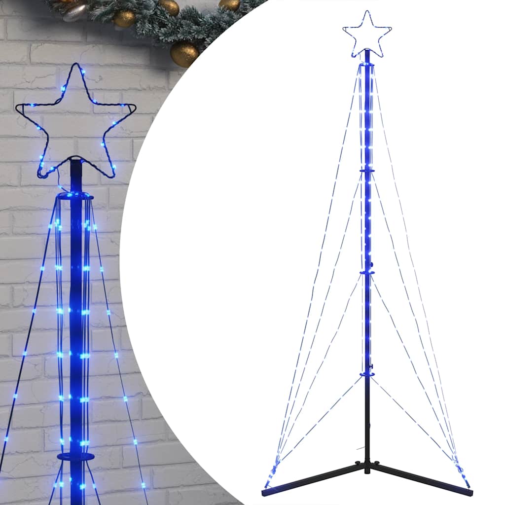 Vidaxxl Sapin de Noël LED 363 LED 182 cm bleu