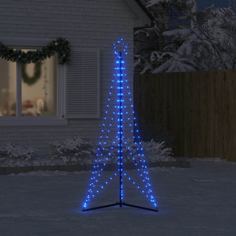 Vidaxxl Sapin de Noël LED 363 LED 182 cm bleu
