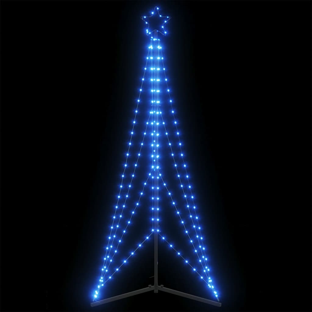 Vidaxxl Sapin de Noël LED 363 LED 182 cm bleu