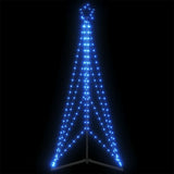 Vidaxxl Sapin de Noël LED 363 LED 182 cm bleu