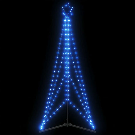Vidaxxl Sapin de Noël LED 363 LED 182 cm bleu