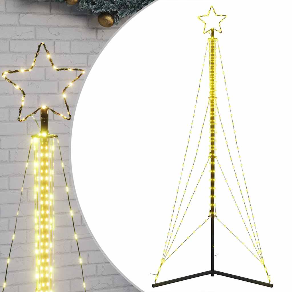 Vidaxl led-kerstboom 483 leds warm wit 240 cm