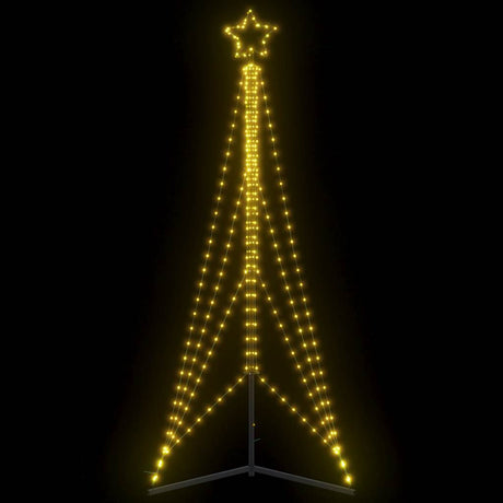 Vidaxxl Sapin de Noël LED 483 LED blanc chaud 240 cm