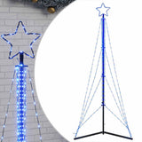Vidaxxl Sapin de Noël LED 483 LED 240 cm bleu