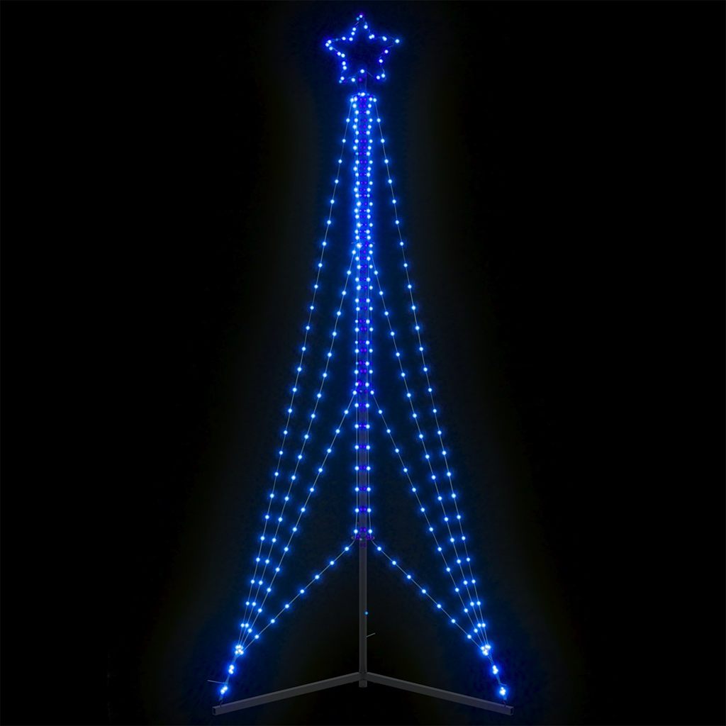Vidaxxl Sapin de Noël LED 483 LED 240 cm bleu