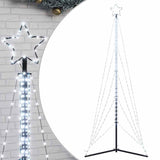Vidaxxl Sapin de Noël LED 525 LED blanc froid 302 cm