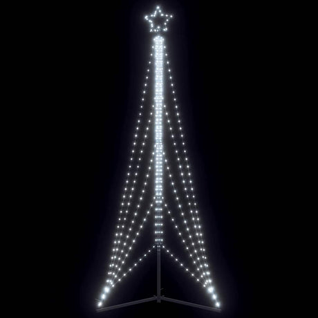 Vidaxxl Sapin de Noël LED 525 LED blanc froid 302 cm