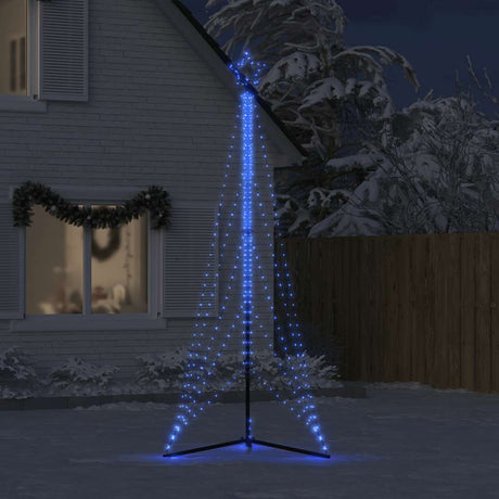 Vidaxxl Sapin de Noël LED 525 LED 302 cm bleu