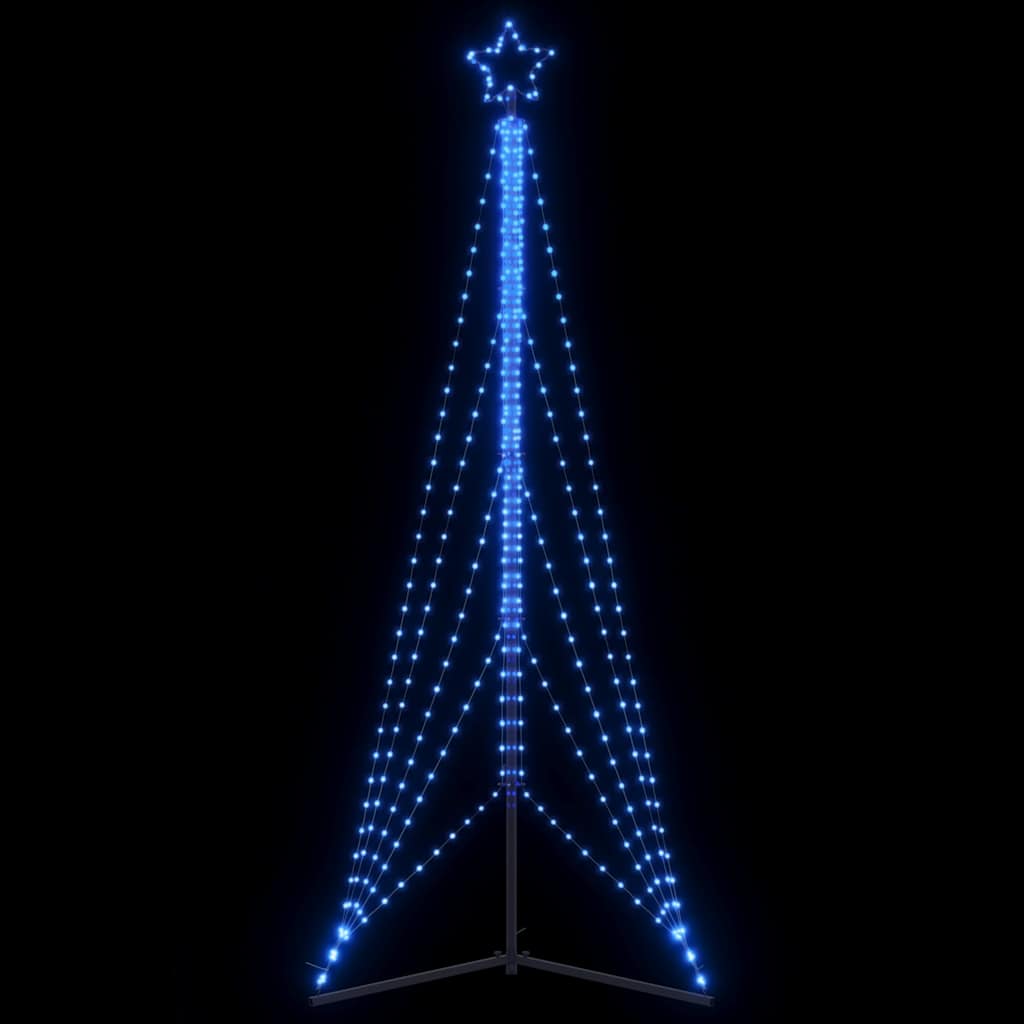 Vidaxxl Sapin de Noël LED 525 LED 302 cm bleu