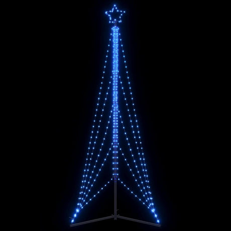 Vidaxxl Sapin de Noël LED 525 LED 302 cm bleu