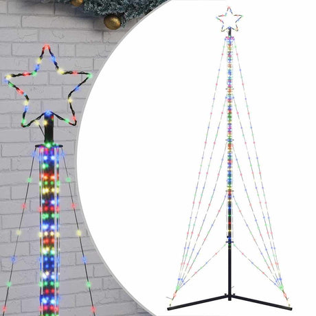 Vidaxxl Sapin de Noël LED 525 LED colorées 302 cm