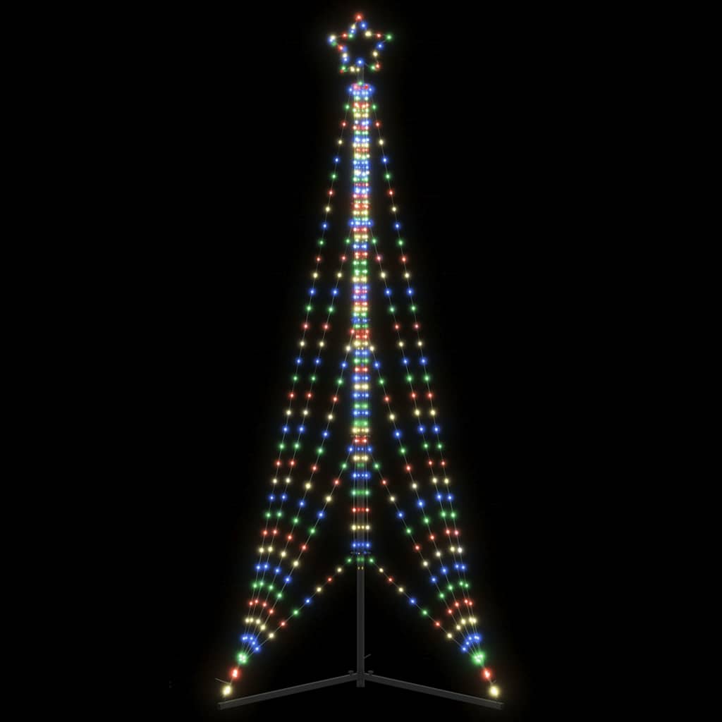 Vidaxxl Sapin de Noël LED 525 LED colorées 302 cm