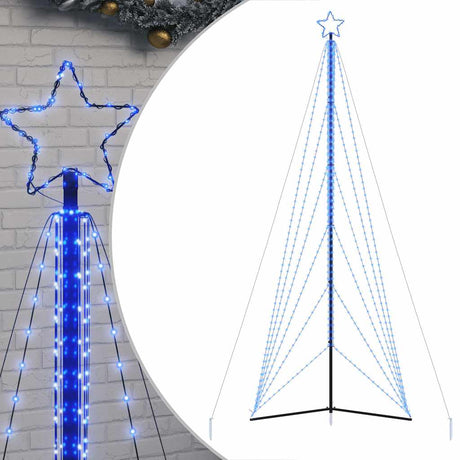 Vidaxxl Sapin de Noël LED 861 LED 478 cm bleu