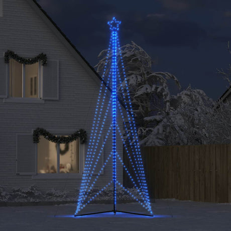 Vidaxxl Sapin de Noël LED 861 LED 478 cm bleu
