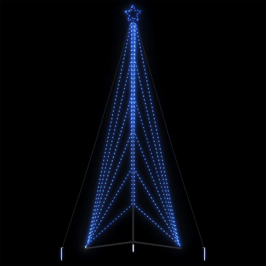 Vidaxxl Sapin de Noël LED 861 LED 478 cm bleu