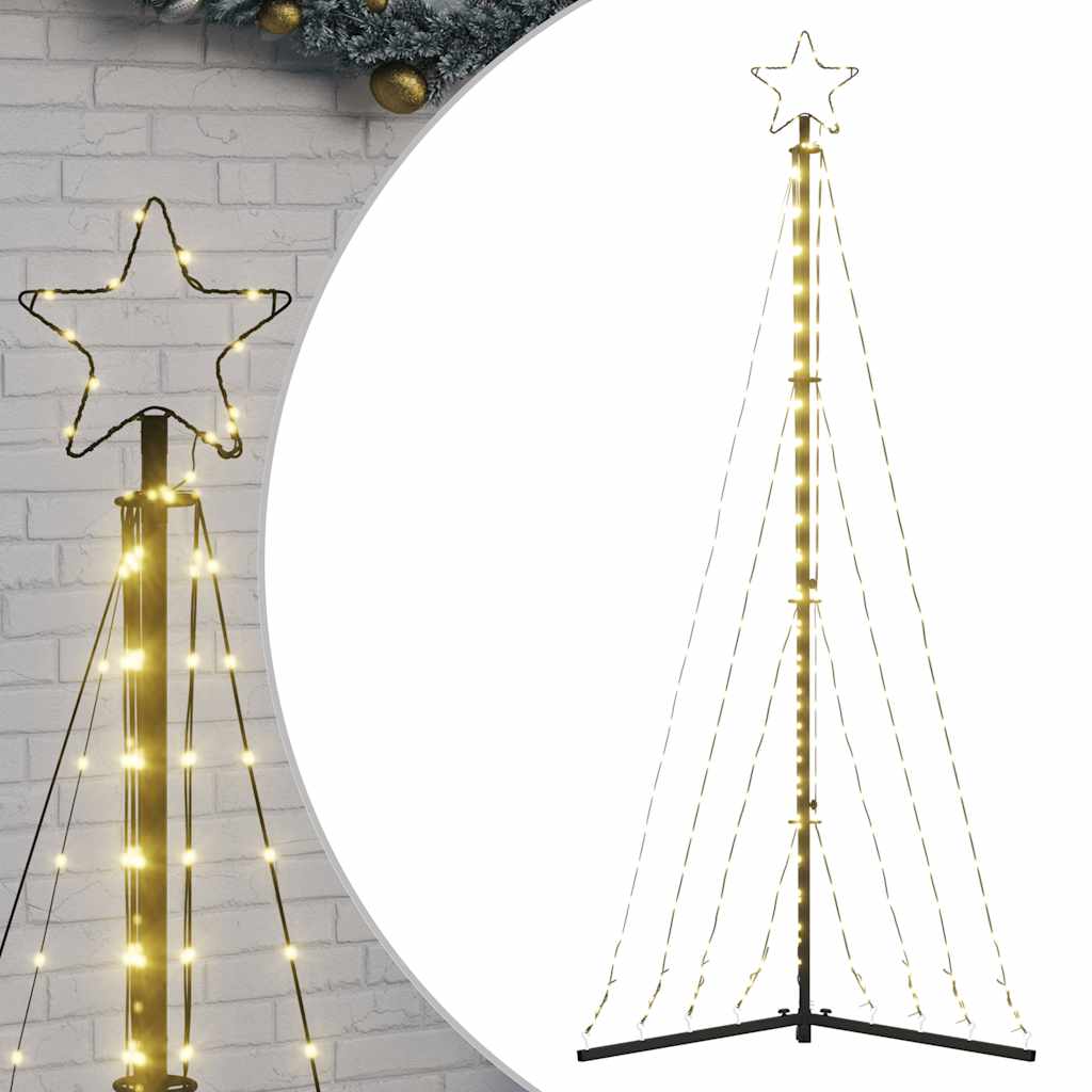 Vidaxxl Sapin de Noël LED 339 LED blanc chaud 187 cm