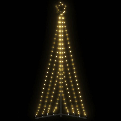 Vidaxxl Sapin de Noël LED 339 LED blanc chaud 187 cm