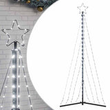 Vidaxxl Sapin de Noël LED 339 LED blanc froid 187 cm