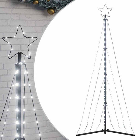 Vidaxxl Sapin de Noël LED 339 LED blanc froid 187 cm