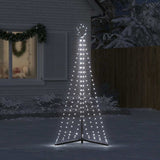 Vidaxxl Sapin de Noël LED 339 LED blanc froid 187 cm