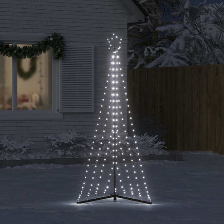 Vidaxxl Sapin de Noël LED 339 LED blanc froid 187 cm