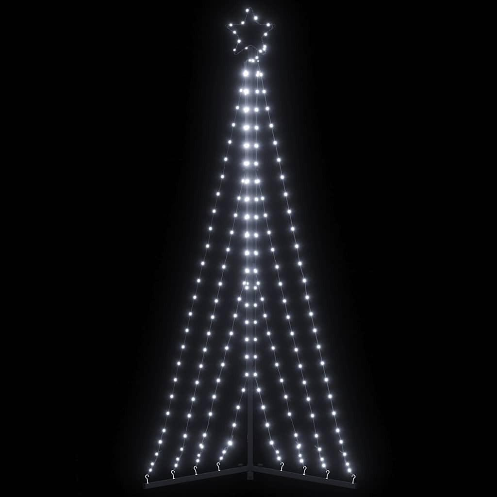 Vidaxxl Sapin de Noël LED 339 LED blanc froid 187 cm