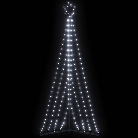 Vidaxxl Sapin de Noël LED 339 LED blanc froid 187 cm