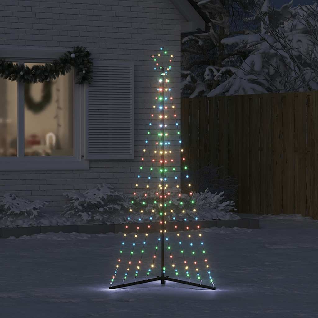 Vidaxxl Sapin de Noël LED 339 LED colorées 187 cm