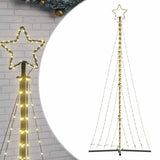 Vidaxxl Sapin de Noël LED 447 LED blanc chaud 249 cm