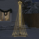 Vidaxxl Sapin de Noël LED 447 LED blanc chaud 249 cm