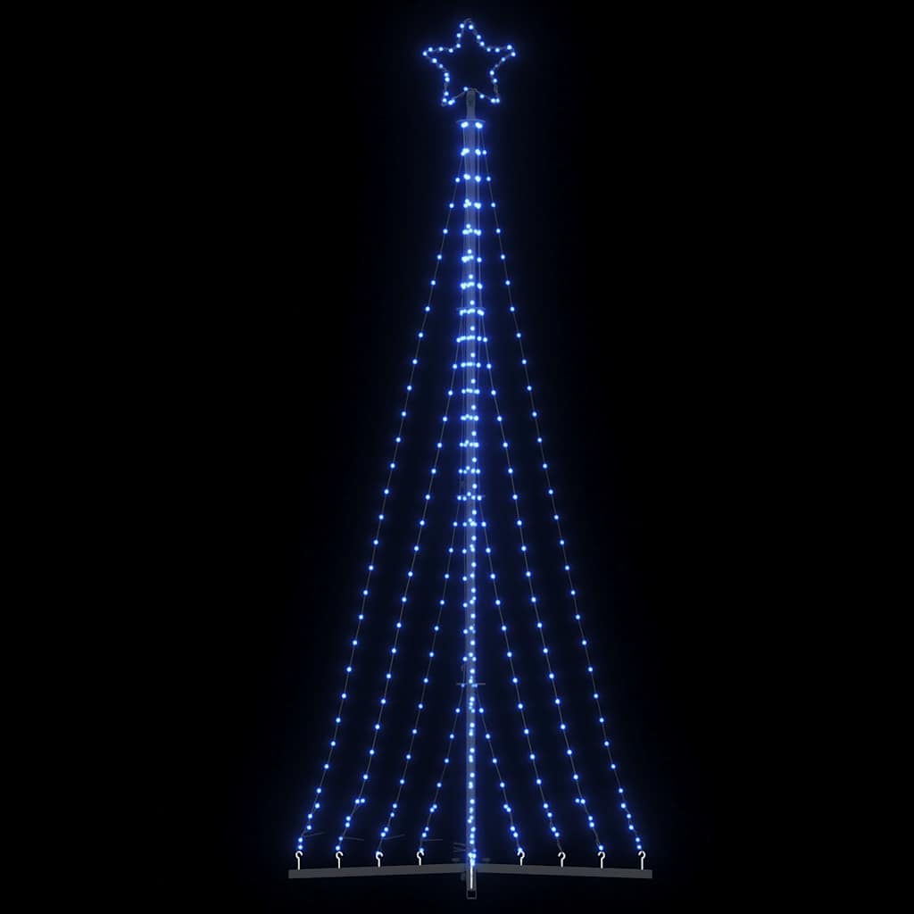 Vidaxl led-kerstboom 447 leds 249 cm blauw