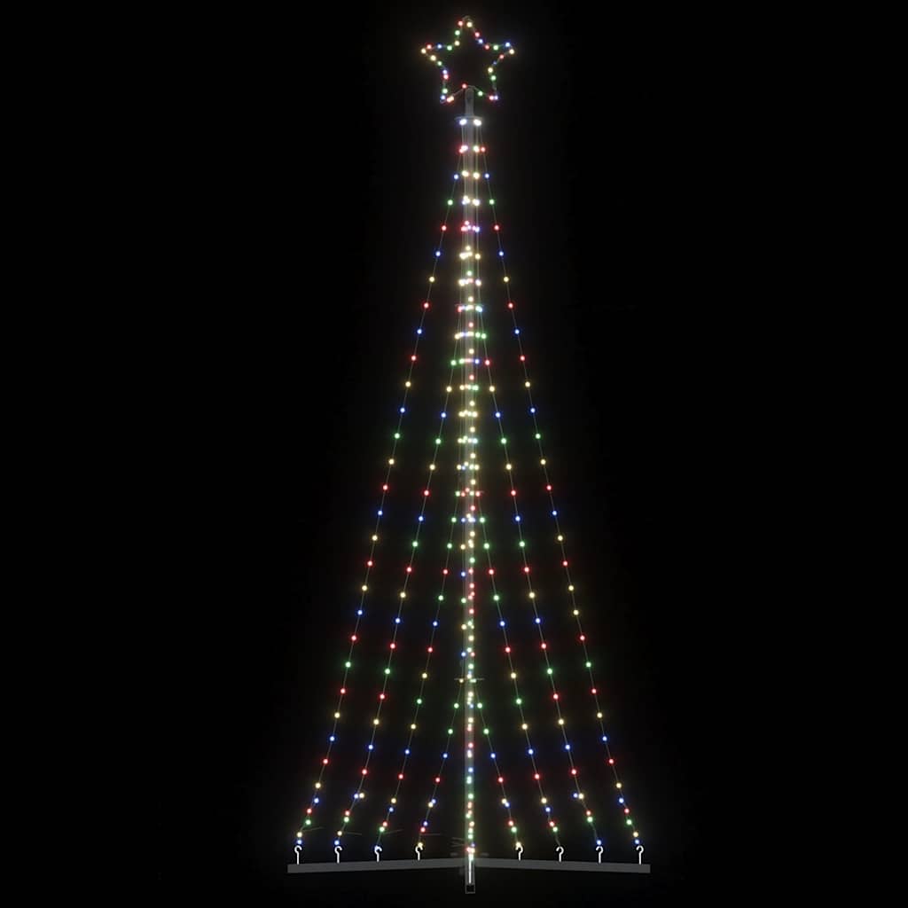 Vidaxxl Sapin de Noël LED 447 LED colorées 249 cm