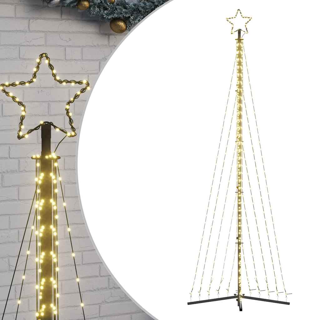 Vidaxl led-kerstboom 495 leds warm wit 300,5 cm