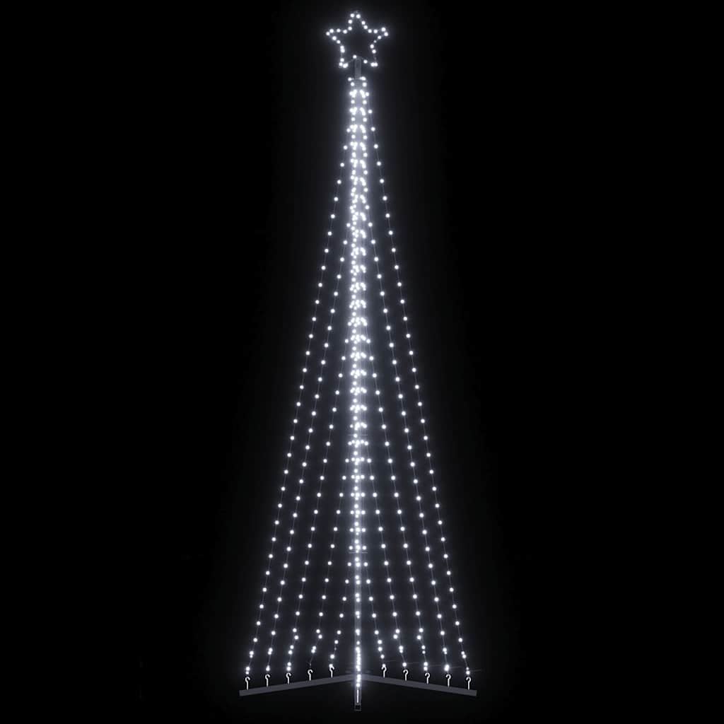 Vidaxxl Sapin de Noël LED 495 LED blanc froid 300,5 cm
