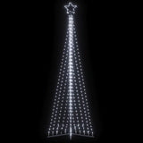 Vidaxxl Sapin de Noël LED 495 LED blanc froid 300,5 cm
