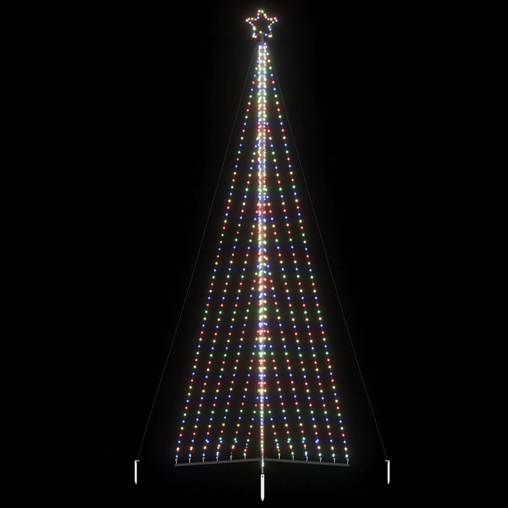 Vidaxl led-kerstboom 789 leds kleurrijk 476 cm