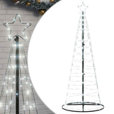 Vidaxxl Sapin de Noël LED 200 LED blanc froid 182 cm