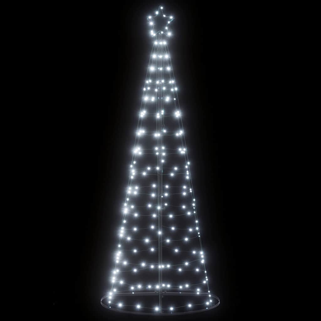 Vidaxxl Sapin de Noël LED 200 LED blanc froid 182 cm