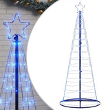 Vidaxxl Sapin de Noël LED 200 LED 180 cm bleu